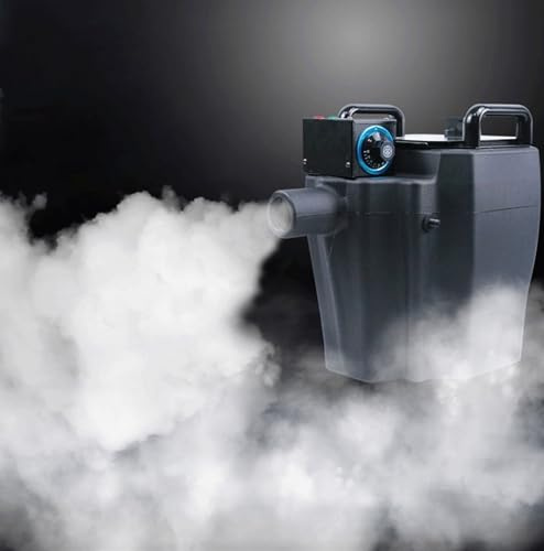 Máquina de niebla de hielo seco Máquina de niebla baja Máquina de humo Máquina de neblina con efecto de hielo seco para Halloween, fiestas, efectos de escenario y bodas(3500W)