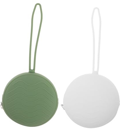Pochette à Tétine en Silicone Portable 2 Pièces pour Bébé | Fermeture Zippée, pour Petits Objets et Sucettes, Usage Quotidien et Voyage