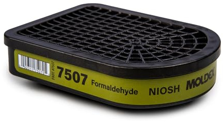 Moldex 7507 Cartucho formaldehído semirectangular para respiradores reutilizables, serie 7000/7800/9000, media máscara y Full Facepiece