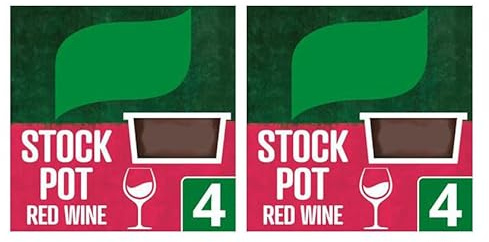 Stock Pot Red Wine, Suitable for Vegans, Free from Artificial Colours, 4 x 26g,Pack Of 2
