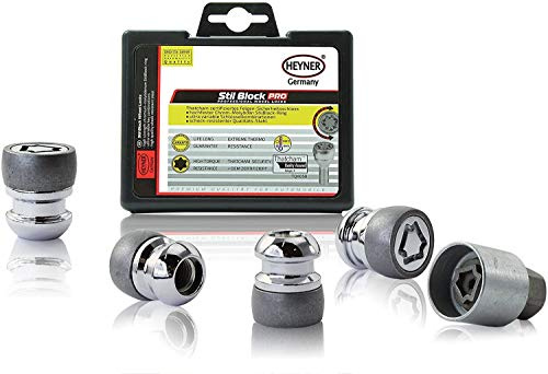 Fits Honda CR-V 1997-2023 Models Heyner Germany Stil Block PRO Locking Wheel Nuts M12x1.5 Set 4 Locks Thatcham Quality Assured Bolts 369/5