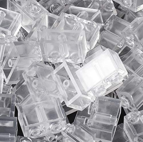 Katara 60 Bausteine 2x1, Kompatibel Zu Allen Anderen Herstellern, Transparent