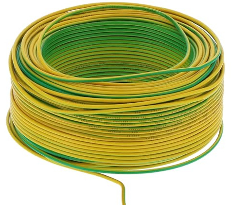 FILO CAVO ELETTRICO UNIPOLARE 1x2,5 MM 2,5 FS17 CORDINA FS 17 GIALLO-VERDE (50 mt)