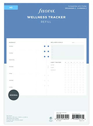 Filofax Tracker A5 132687 weiß