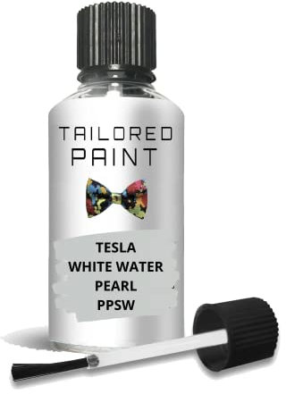 Touch Up Paint Bottle Stone Chip Scratch Repair For Tesla Model 3 White Water Pearl PPSW (Touch Up)