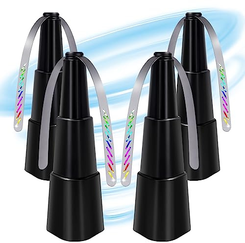 Hibiker Stretchable Fly Fans 4 Packs, Portable Outdoor & Indoor Fan, Battery Powered for Picnic, Party, Restaurant, Kitchen & BBQ