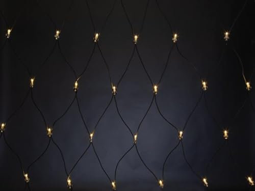 Vellight SUBRA Lichtnetz 2x2 m, warmweiß, energiesparend & geeignet für Innen- und Außenbereich, ideal für Partys, Dekoration und Weihnachten