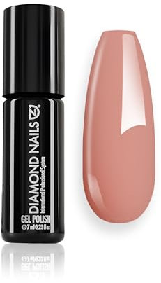 Diamond Nails - UV Nagellack - MACADAMIA NUT PALE PINK - 7 ml - Extra Widerstandsfähig - Premium Shellac für langanhaltenden Glanz - Gel Nägel & UV Lacke in perfekter Studioqualität