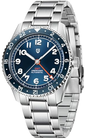 Pagani Design Herrenuhr Automatik NH34 Uhrwerk Mechanische GMT Uhr 40mm Edelstahl Leuchtende Lünette Klassische Taucheruhren Herren