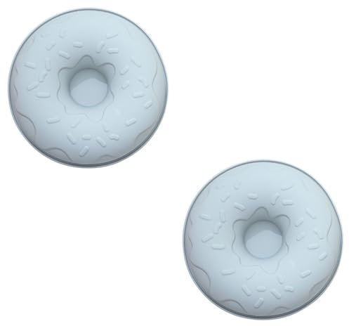 OUNONA 2pcs Silicone Donut Moulds Baking Moulds Biscuit Baking Tool Cake Tray Kitchen Supplies