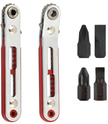 emperoch 2 Stück Mini-Ratschen Schraubenschlüssel Mini Ratschenschlüssel Kleine Ratschenschlüssel, Ratschenschlüssel Magnetisch für Gadgets, Autos, Häuser, Maschinen und Andere Geräte