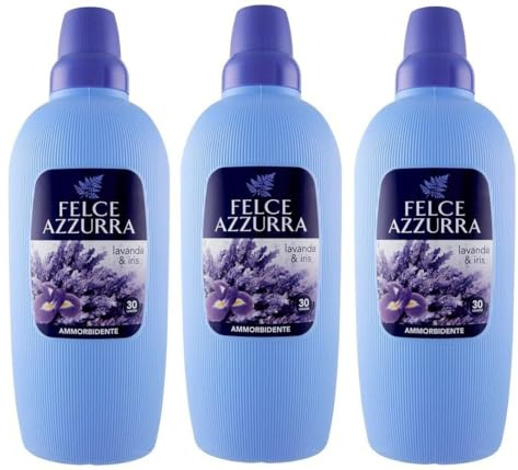 3x Felce Azzurra - Ammorbidente Lavanda e Iris, Profumo Inconfondibile, Capi Morbidi - 30 Lavaggi - 2Lt
