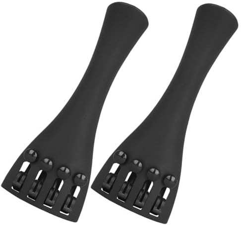 Cello Saitenbrett 4/4 aus Kohlefaser, Schwarz, 2 Stück | Ersatzteil für Cello und Violine, Integrierte Feinstimmer, Präzise Stimmung