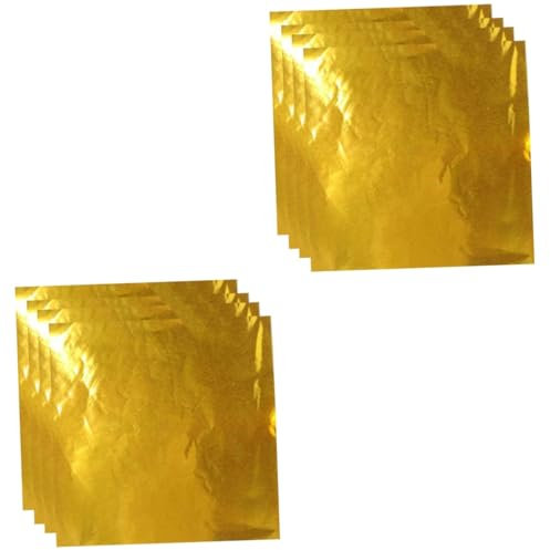 SHOWERORO 400stücke Gold Aluminium Für Süßigkeiten Glänzende Verpackung Für Schokolade Und Andere Leckereien Für Feiern Und