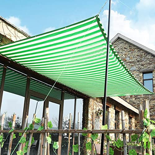Tenda parasole a vela rettangolare, 4 x 8 m, per giardino, patio, cortile, protezione UV, con materiale per esterni, vela ombreggiante in colore E