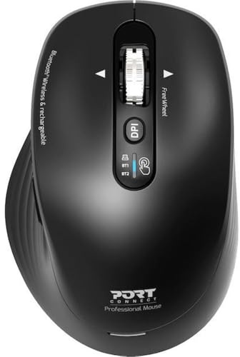 Port Designs Souris Business sans Fil 2.4 ghz Bluetooth Rechargeable silencieuse