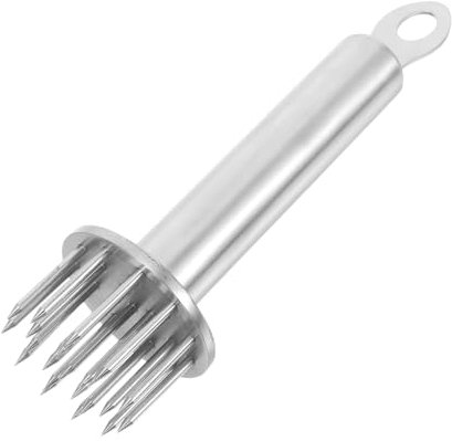 PRETYZOOM Ammorbidente Carne in Acciaio Inossidabile con Aghi Rotondi per Inserimento Uniforme di Maiale Manzo e Vitello Utensile Professionale Ad Alta Efficienza per Cottura e Arrosti