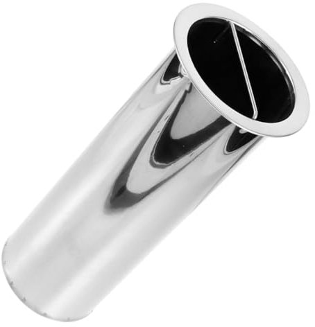 KONTONTY Tubo Bambú Para Brochetas De Barbacoa Soporte Para Brochetas De Acero Inoxidable Contenedor Para Palitos Para Camping y Picnic El Jardín