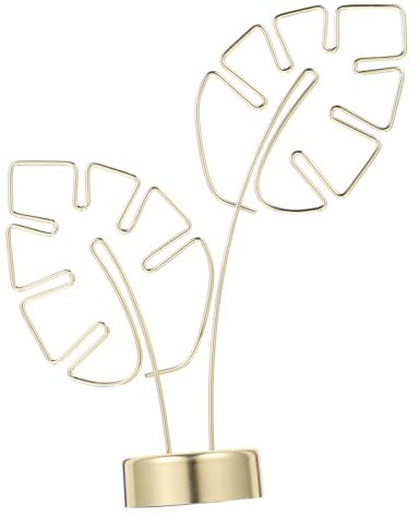DOITOOL Metall Fotoclip Monstera Form Mit Sockel Tischkartenhalter Memo Klemme Für Zuhause Dekoration Und Party