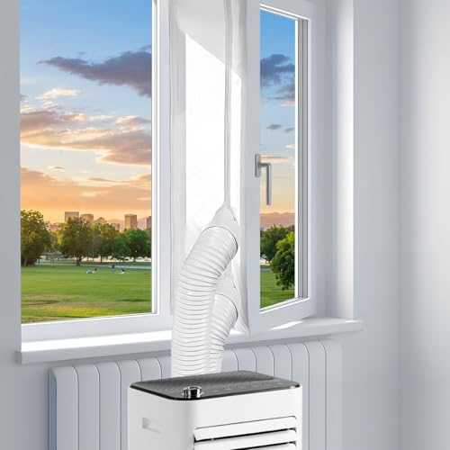 Klimaanlage Fensterabdichtung, 300 cm Fensterabdichtung für Mobile Klimageräte, Wäschetrockner, Ablufttrockner, Hot Air Stop zum Anbringen an Fenster, Dachfenster (B)