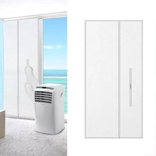 DAZZLEEX Air Conditioning Door Seal Kit, AC Hose Vent Hot Air Stop For Portable Air Conditioner And Tumble Dryer Accommodate All Patio Doors Up To 90 Cm X 210 Cm