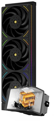 TR-Thermalright Wonder Vision 360 UB ARGB Black Liquid CPU Cooler,6.67’’ 3D Curved Screen with 2400x1080 Resolution-Magnetic,360mm Radiator,for AM5,LGA1851/1700