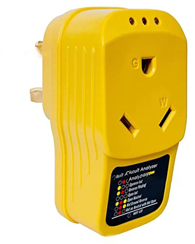 BUBEFSKD 30-Amp Male To Female Protector Adapter Circuit With LED Light For Travel Trailers Protector Power Strip With Usb Plug Original Full Coverage