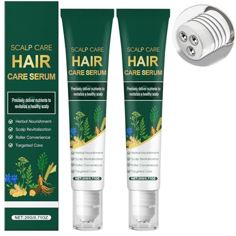NHPY Siero Per La Crescita Dei Capelli Al Rosmarino Roll On,20 g x 2 Sieri Roll-On,Capelli Al Rosmarino,Siero Bloccante Del Cuoio Capelluto Favorisce Il Flusso Di Ossigeno,Riduce La Perdita