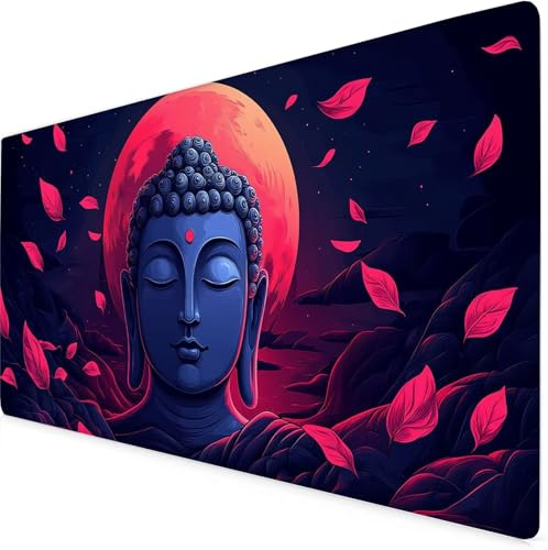 Zen Gaming Mouse Pad Petal Large Mouse Mat Comfortable Mousepad with Smooth Cloth Surface, Textured Wear Resistant, Improved Precision and Speed, Mousemat 1000x500x3mm Desk Accessories for Men K7-850