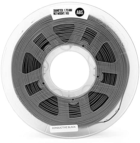 Composite Conductive ABS Filament 3D Printer Filament Black Filament 1.75mm Dimensional Accuracy ±0.03mm 1kg2.2lb Spool