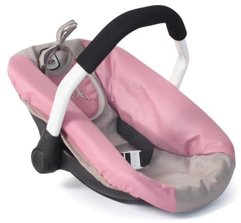 Bayer Chic 2000 708 36 Puppen-Autositz für Baby-Puppen, Puppentrage, Bärchen, Rosa, 45x31x32 cm