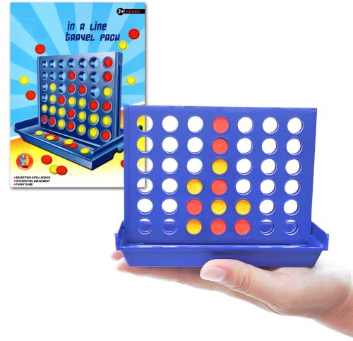 Pup Go 4 in Einer Reihe im Taschenformat Für Kinder ab 3 Jahren, Perfektes Reisespiel, Ideal für Auto, Reisen & Flugzeug. Tragbares Strategiespiel für 2 Spieler