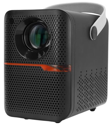 Proyector con WiFi y Bluetooth, Proyector de Películas de Vídeo Portátil con Resolución 6K HD, Altavoces Estéreo HiFi, Compatible con Fire TV Stick, Laptop, Pc, Auriculares,