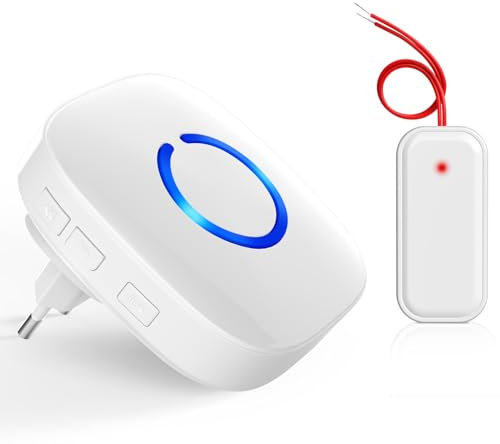 COTINSE Türklingel Weiterleitung Funk, Klingel Weiterleitung & Türklingel Erweiterung für bestehende Klingelanlagen, 58 Melodien & 5 Lautstärkestufen Türklingel Verstärker Funk Gong Weiterleitung Set