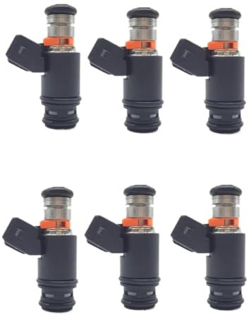 Auto Einspritzdüsen 6 Teil/satz Kraftstoff Injektor Düse Für Golf Für Jetta 2,8 V6 IWP022 805000348303 021906031D 021906031B FJ573