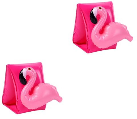 Abaodam 4stücke PVC Aufblasbarer Kinderarm Schwimmring Schwimmhilfe Mit Flamingo-Muster Leicht Und Tragbar Für Pool Fördert Das Vertrauen Junger Schwimmer Im Wasser