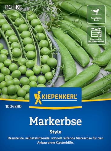 Kiepenkerl Markerbsensamen Style 1004390, Gemüsesaat | Wuchshöhe 60-70 cm, ertragreich