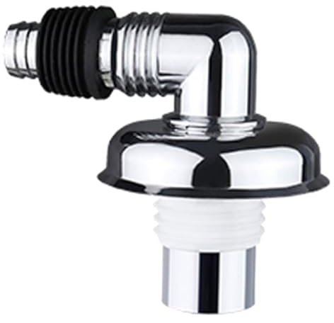 Vaguelly Suction Cup Elbow Linker for Washing Machine Hose Connector Drain Backflow Preventer Floor Drain Coupler for Laundry Use
