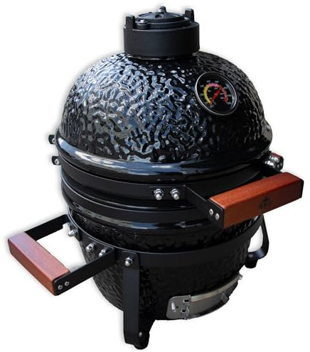 BBQ-First Grill, Tischgrill, Holzkohlegrill, Keramik-Grill