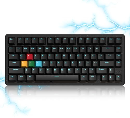 Womier SK75 TMR/HE Keyboard Gaming 75% Hall Effec, Wireless Mechanical Keyboard Rapid Trigger Custom Magnetic Switch Keyboards with 8000 Hz Hot Swap, BT/2.4G/USB-C with Mac Windows Linux (Aluminum)