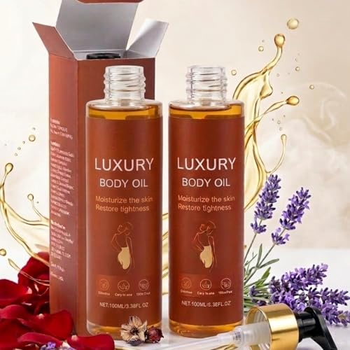 Magic Firming Body Oil 100ml, Skin Tightening & Firming Body Oil for Women | For Sagging Skin with Lavender Extract, Rose and Caffeine, Anti-Cellulite & Stretch Care, Magic Oil for Radiant, Smooth Skin
