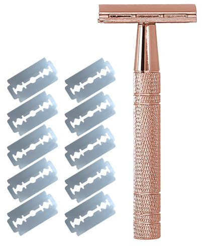Rasierhobel Damen – Hochwertiger Safety Razor für eine sanfte und präzise Rasur – Ergonomischer Rasier Hobel mit langlebigem Griff – Rasierhobel für Frauen mit sicherer Anwendung