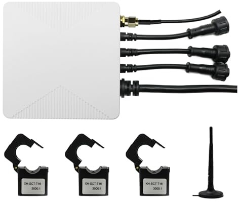 CHEOTIME WiFi-Energiezähler, präziser WiFi-Leistungsmesser mit 3 x 80-A-Klemmen, intelligenter Stromzähler für die Energieautomatisierung zu Hause und Echtzeit-Verbrauchsverfolgung