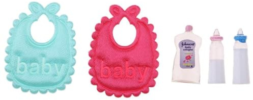 1/12 Miniature Bibs & Baby Bottles Dollhouse Nursery Accessories