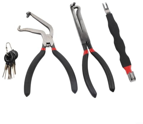 CashMuch Lot de 3 pinces de déconnexion électrique et 8 outils de terminal pour démontage de connecteur de voiture et entretien automobile