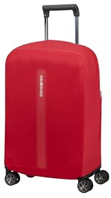 Samsonite TA Revolution - Housse Pliable pour Valise Taille S, Housse pour Valise adaptée pour 55 cm, Protection Bagage de Voyage, avec Détail Réfléchissant, Rouge