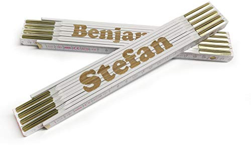 Meterstab Zollstock mit Bauherrin personalisiert graviert, Männertag, Geschenk für Handwerker Männer Frauen, Geburtstag, Vatertag, Opa, Papa, Kleinigkeit zum Einzug