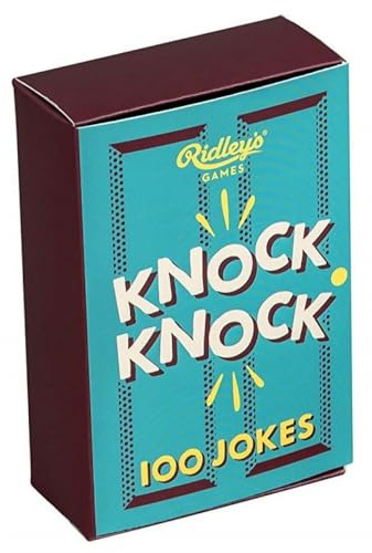 Ridley’s 100 Knock Knock Joke Cards – Includes 100 Jokes for Kids and Adults, Funny Jokes for Family-Friendly Fun – Makes a Great Gift Idea