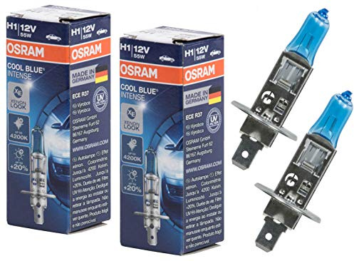 Kompatibel mit Osram H1 Cool Blue Intense 64150CBI Autolampe (2 Stück)