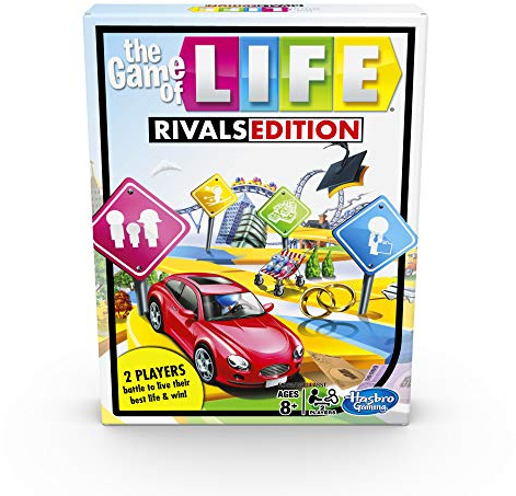 Hasbro Gaming: Life Rivals Edition Board Game for 2 Players, Ages 8+